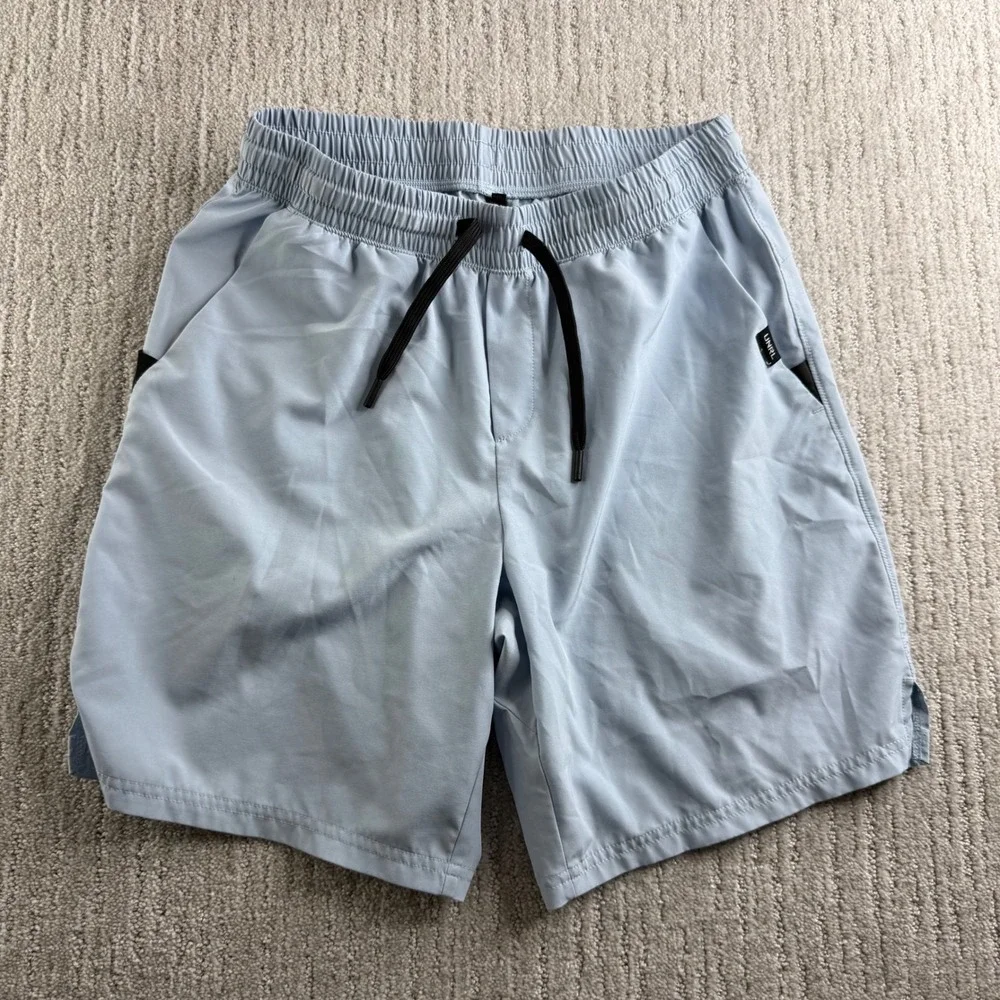 UNRL Apex Shorts Mens Size Medium Light Blue Athletic Gym Training Workout